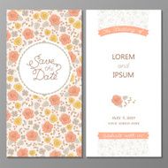 Vintage vector card or invitation N2