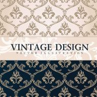 Vector vintage wallpaper Gift wrap Floral background