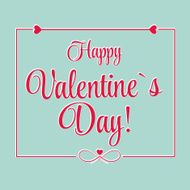 Vector St Valentine day&#039;s greeting card N4