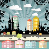 Abstract City Illustration