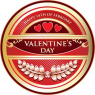Valentine&#039;s Day Celebration Emblem