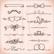 Hand-drawn graphic line elements and borders N2