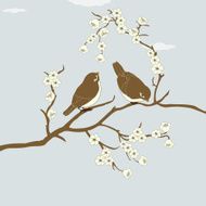 Birds On Branch N3