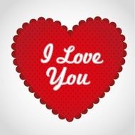 Red heart with dots