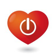 Heart icon with an off sign