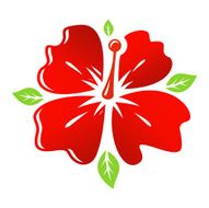 Vector red Flower