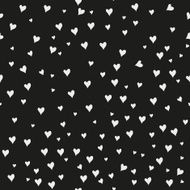 Seamless patterns with white hearts N2