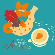 Cute autumnal card &quot;Hello Autumn&quot; N2
