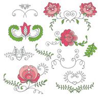 Seamless hand-drawn floral pattern Vector illustration N4