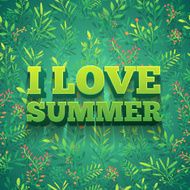 Design banners for the summer with a pattern of leaves N2