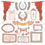 Vintage labels set vector N7