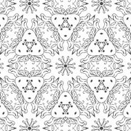 Primitive simple retro seamless pattern with stars N9