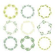 Watercolor wreaths N2