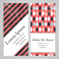 Flayers with retro patterns - geometric N3