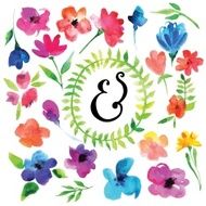 Flowers watercolor