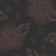 delicate retro floral seamless pattern background N2
