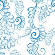 hand drawn watercolor floral seamless pattern N4