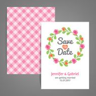 Double sided Save the Date card N4