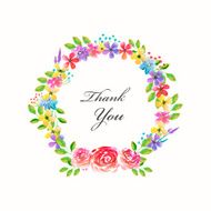 graceful watercolor floral frame