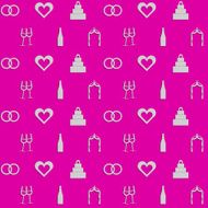 Pink background for wedding