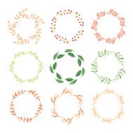 Watercolor wreaths N3