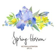 Iris Blossom Composition