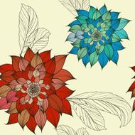 floral seamless pattern N638