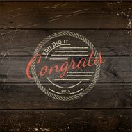 Congratulation badges cards and labels for any use N14