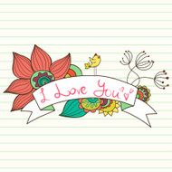 Hand drawn colorful doodle frame N2
