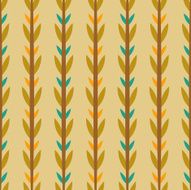Seamless geometrical pattern in vector made of leaves N2