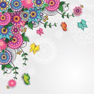 abstract floral background N114