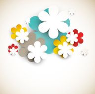 Abstract background with Flowers N17