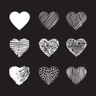 Hand drawn Vector heart N2