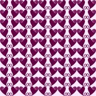 Vector seamless pattern with hearts Modern stylish texture