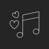 love music line icon N4