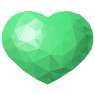 Polygon heart shape N7