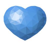 Polygon heart shape N8