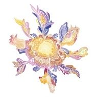 Creative Vector Floral Vignette N2