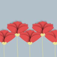 Abstract nature background Red poppy flowers N14