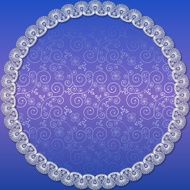 white lace frame with shadow N3