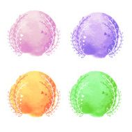 watercolor design elements N6