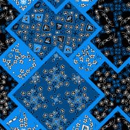 Textile Floral seamless Pattern Silhouette of flowers vector background N3