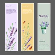 vector watercolor levender banners