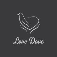 love dove vector design template N4