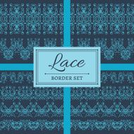 Lace abstract border set N4