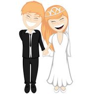 Happy newlyweds smiling N4