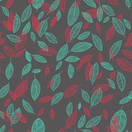 Vector flying leaves background N10