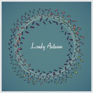 Vector flying leaves background N12