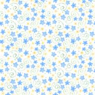 little cute watercolor flowers seamless pattern N8