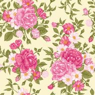 Romantic Seamless Pattern With Roses N2
